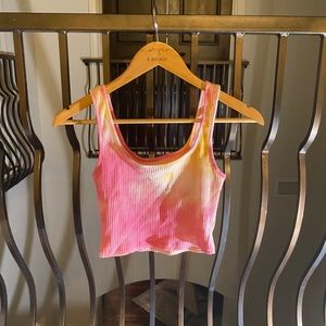 tie-dye crop tank